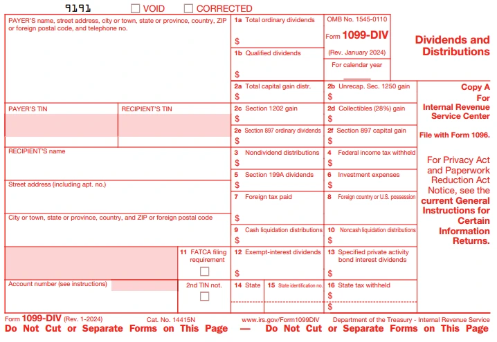 IRS Form 1099-DIV
