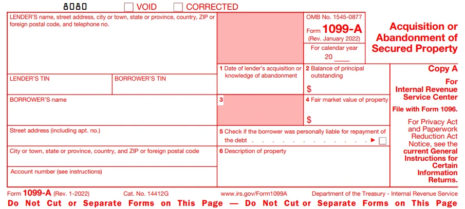 Form 1099-A