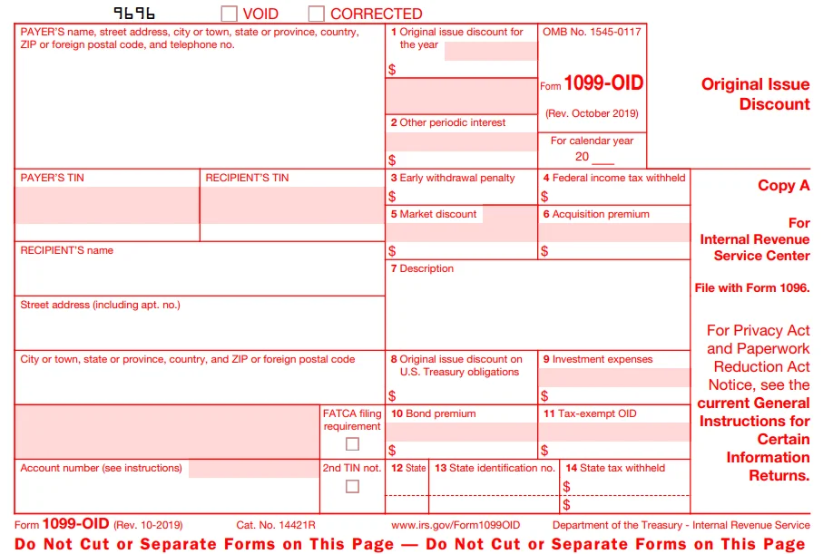 IRS Form 1099-OID for 2023