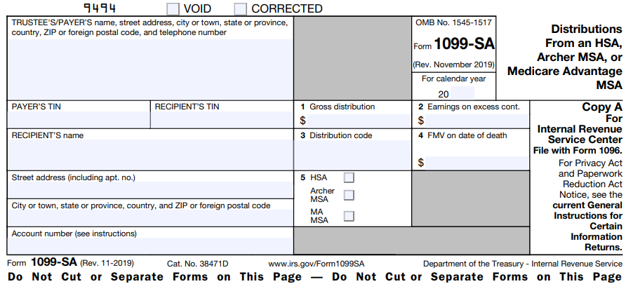 Form 1099-SA