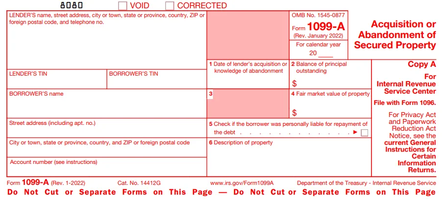 Form 1099-A