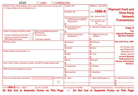 IRS Form 1099-K