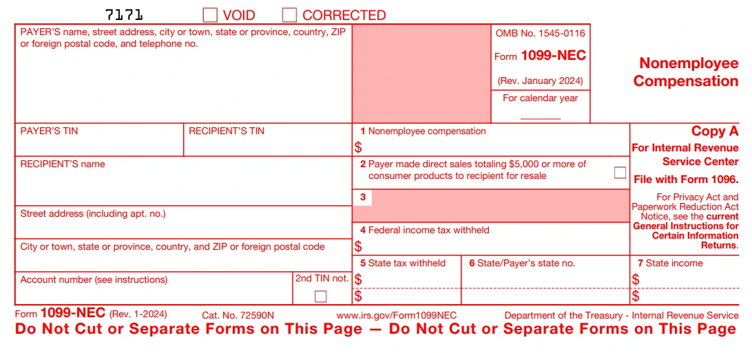 2024 Form 1099-NEC