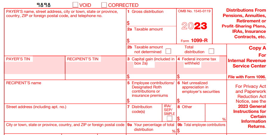 What is form 1099-R