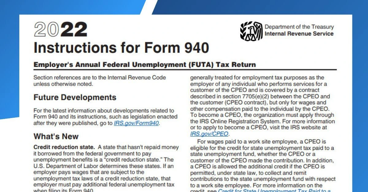 Form 940 for 2020