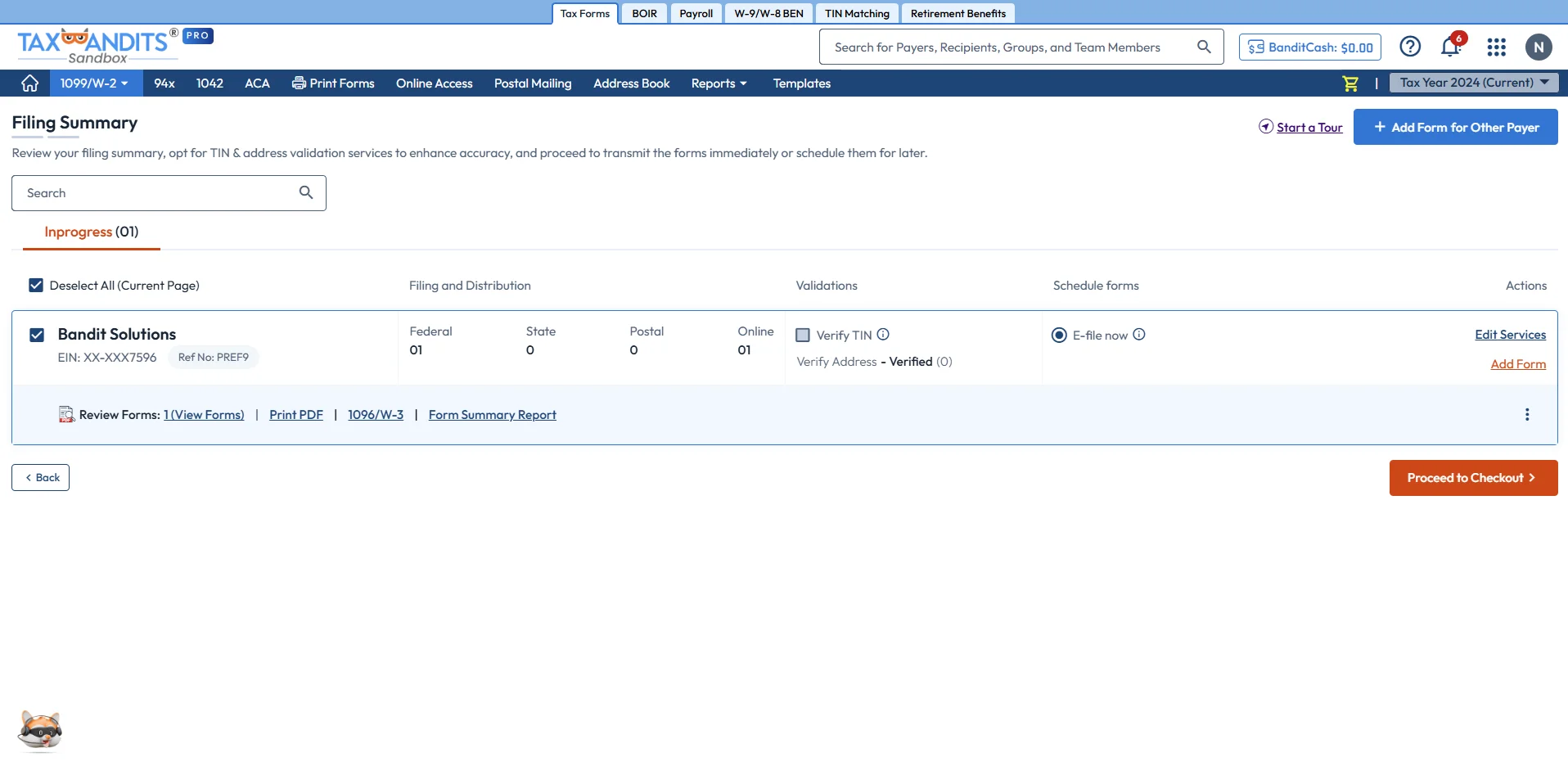 Transmit your Form 1099-G to the IRS