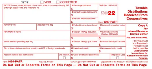 File Form 1099-PATR for 2022