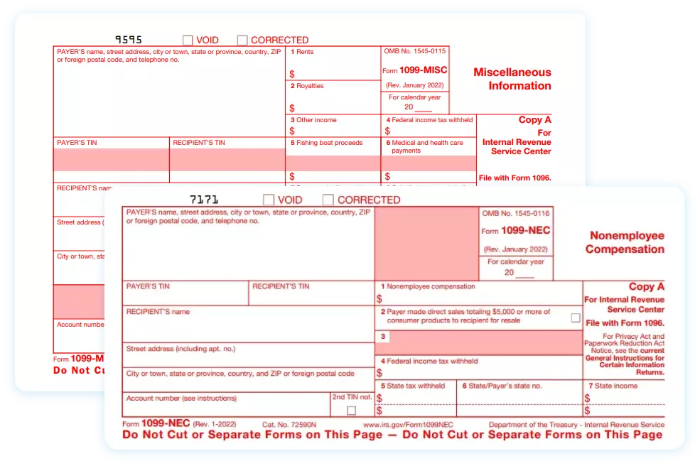 Information Required to E-file Form 1099-NEC