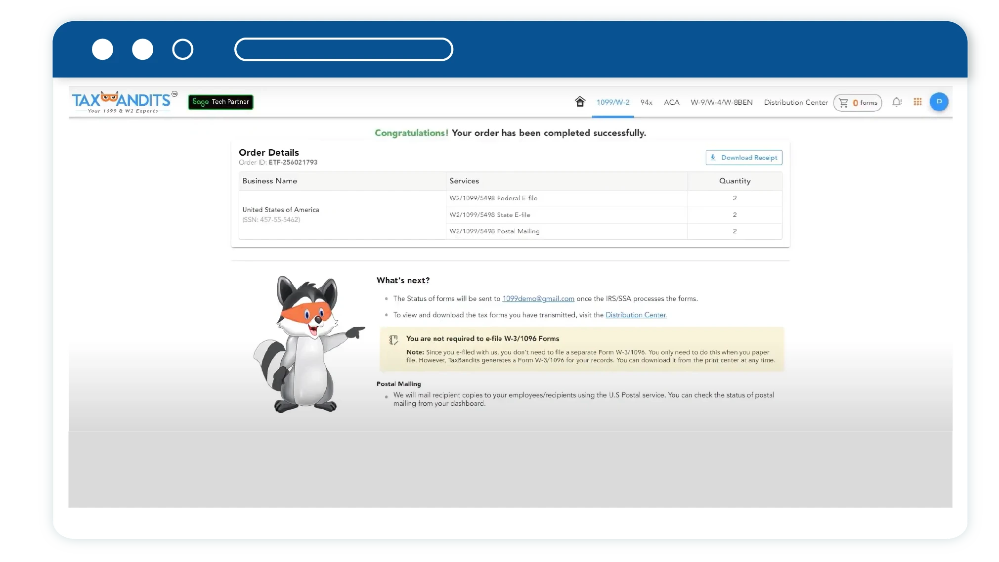 Sage 1099 filing process