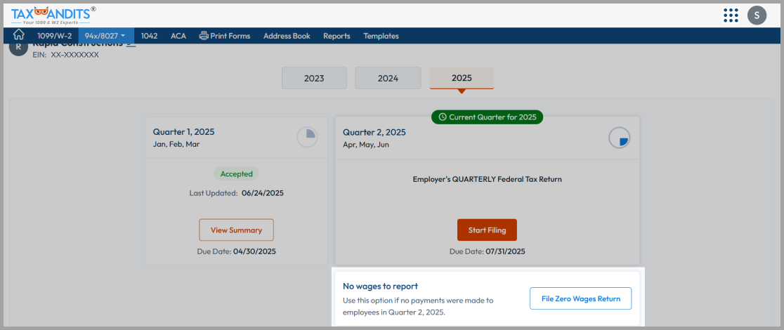File Zero Wage Returns in Just a Few Clicks