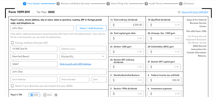 E-File Form 1099-DIV Online | How to File 1099 DIV for 2022 - National Financial Services Llc 1099 Div