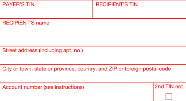 Recipient Information on 1099-NEC