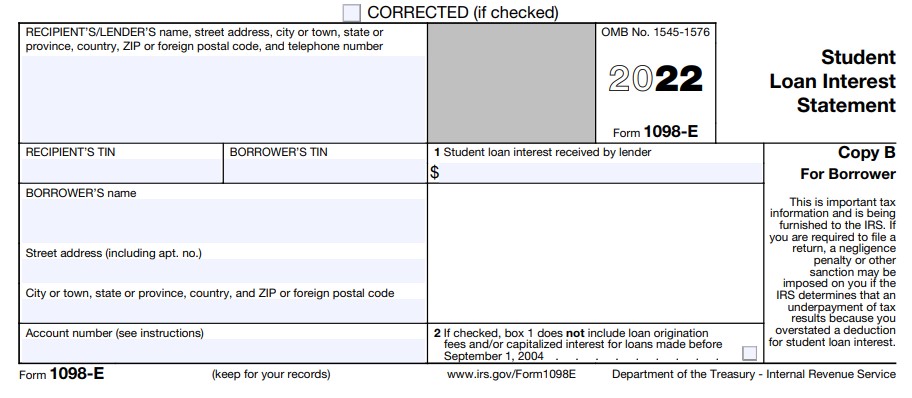 E file Form 1098 E For 2022 File Form 1098 E Online