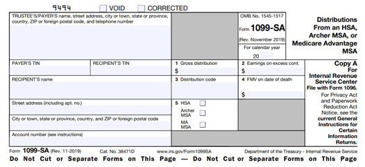 IRS Form 1099-SA