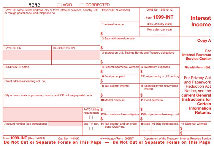 Form 1099-INT for 2021