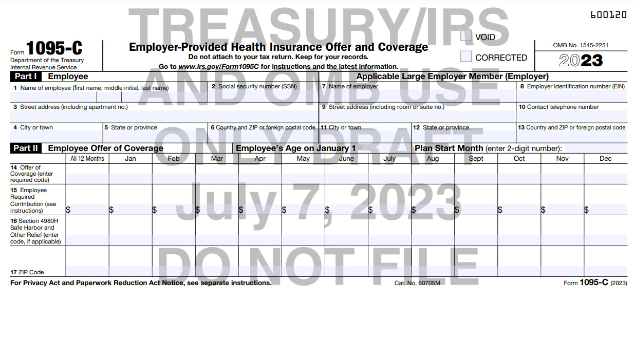 What Is Form 1095 C Employer Provided Health Insurance Offer And Coverage