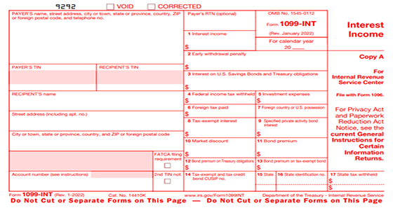 Form 1099 Correction