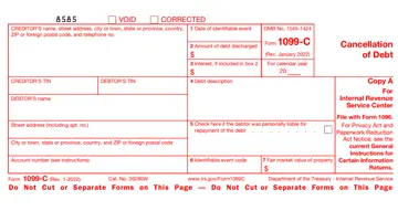 What is Form 1099-C