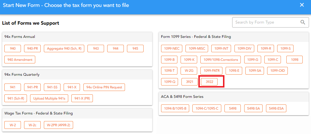 Choose Form 1099-NEC