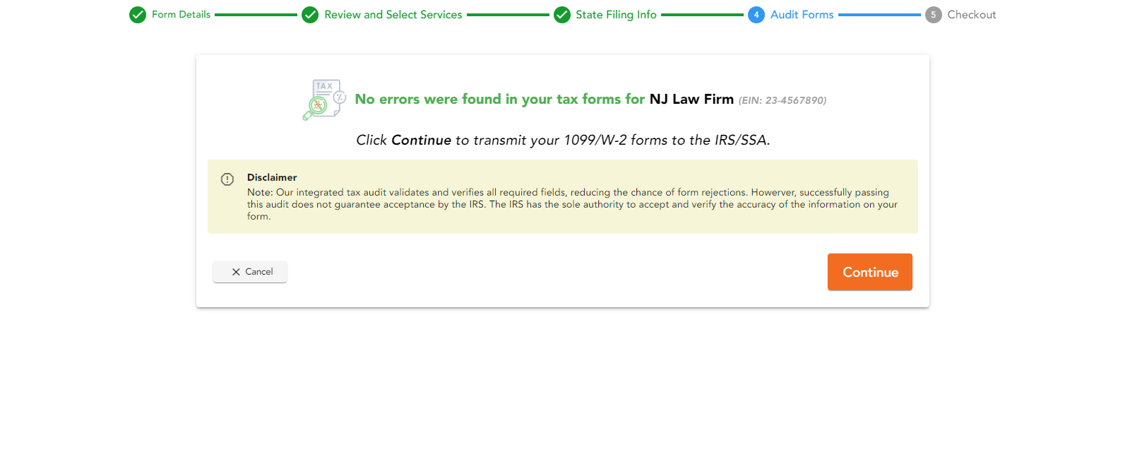 Review Form Summary