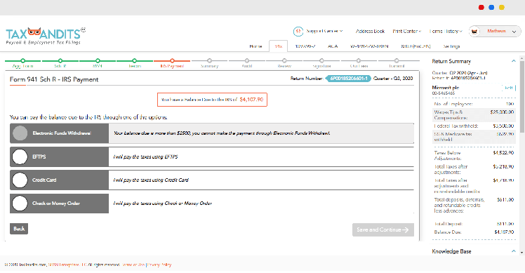 Choose IRS Payment Methods