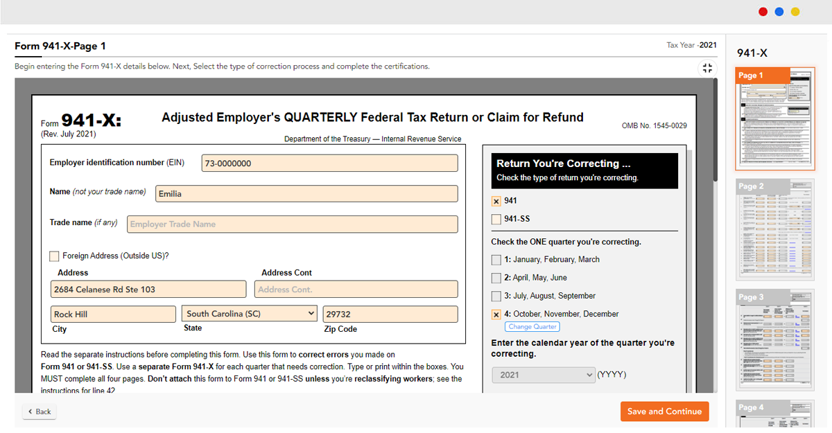 Enter Social Security & Medicare Taxes