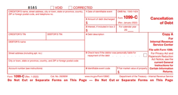 Form 1099 C