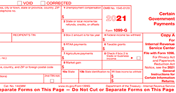 Form 1099 G