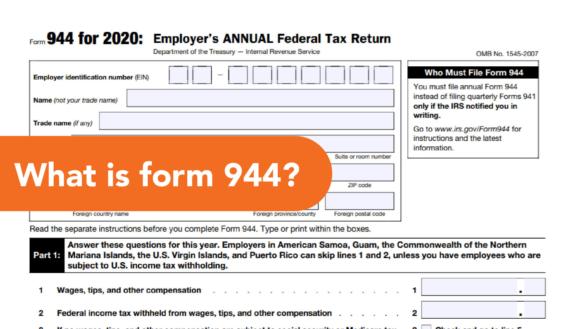 What is Form 944?